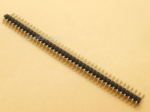 2.54mm 40x1 Male Right Angle Header Strip Reversed
