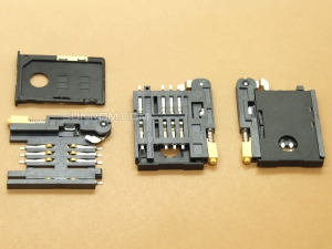 SIM Card Holder - 6 pin - Push In - Eject Yellow Pin - SIM Tray