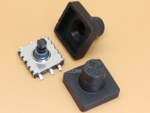 Black Rubber Cap for 10x10x9mm Five Way Switch