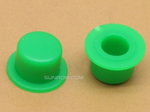 Green Cap for 6x6mm Tactile Switches - 7.4mm Diameter for 9mm to 20mm switch height