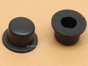 Black Cap for 6x6mm Tactile Switches - 7.4mm Diameter for 9mm to 20mm switch height