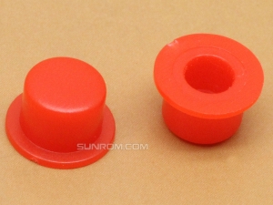 Red Cap for 6x6mm Tactile Switches - 7.4mm Diameter for 9mm to 20mm switch height