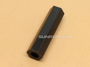25mm Black Nylon 3.5mm Hole Hex Spacer