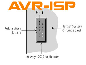 AVR ISP 10 pin for programming