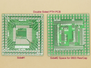 QFP / EQFP / TQFP / LQFP 80/84/92/100 0.5mm SMD Adapter PCB