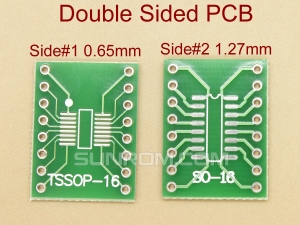 SOIC16 SSOP16 0.65mm 1.27mm SMD Adapter PCB