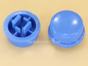 Blue Round Cap for Omron B3F Series Switches