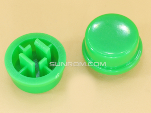 Green Round Cap for Omron B3F Series Switches