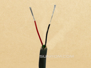 2 Core Black Unshielded Cable, 1 Meters per quantity