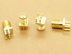 SMA Female PCB Edge Mount - SMA-KE - PCB Size 1.6mm