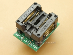 SOIC20 SOP20 - 1.27mm - Body 7.5mm (300mils) - ZIF Socket