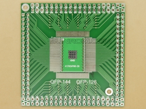 QFP/EQFP/PQFP/TQFP/LQFP/FQFP - 144/128 SMD Adapter PCB