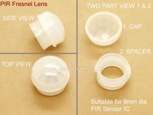 Fresnel Lens for PIR Sensor dia 9mm