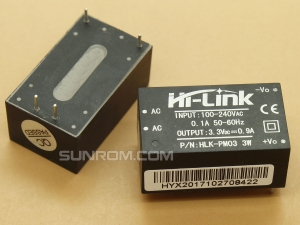 AC-DC Isolated Power Module 220V to 3.3V@0.9A 3W HLK-PM03