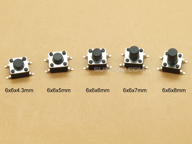 100 Interrupteurs Bouton Poussoir Tactiles 4 Broches - 6x6x4,5 Mm, Momentané, Pour Circuits électroniques, PCB