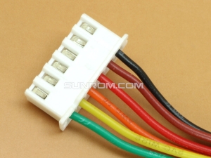 6 pin JST XH, 2.5mm, One side Female with 30cm Wires