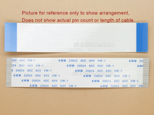 45 way 0.5mm Pitch 100mm Length FFC Cable - Same Direction