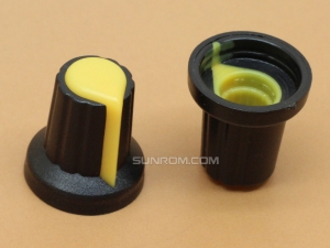 Yellow Knob for 6MM Shaft Encoders & Pots