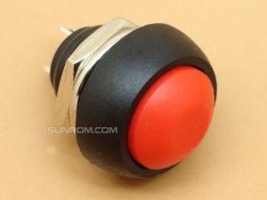 Red Push Button Switch 12mm Waterproof Momentary