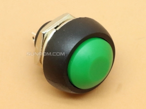 Green Push Button Switch 12mm Waterproof Momentary