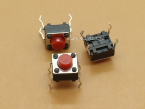 Tactile Switch 6x6x5mm Red