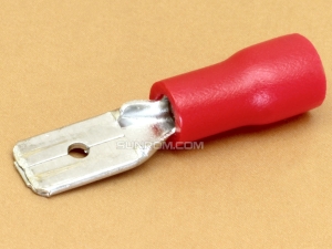 4.8mm Tab - Wire 0.5-1.5 sq.mm 10A Male Insulated Quick Disconnect Crimp Terminal
