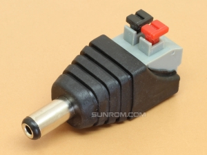 DC Male Push Adapter Plug 5.5x2.1mm