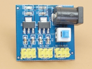 DC-DC 6V-12V to Dual Output 3.3V and 5V @ 800mA each