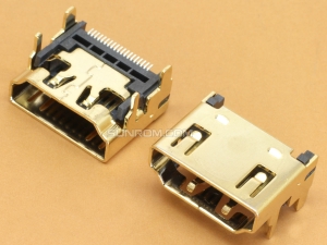 HDMI A-type 19P HD Female SMD Gold Plated