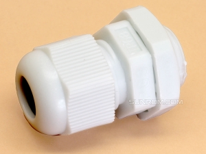PG9 White Nylon Cable Gland for Cable Dia 6-8mm