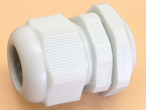 PG16 White Nylon Cable Gland for Cable Dia 11-14mm