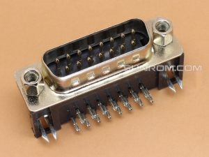 DB15 Male PCB Mount RA