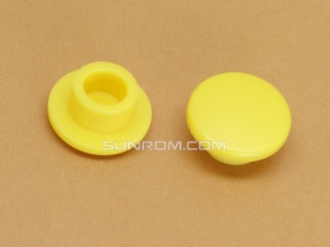 Yellow Cap for 6x6mm Tactile Switches - 8mm Diameter for 6/7/8mm switch height