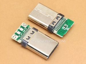 USB Type-C Male - 4 pin Breakout PCB