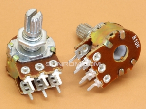 10K (103) L=15mm Rotary Potentiometer (Volume Control) Double