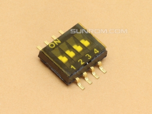 4 Way 1.27mm DIP switch SMD Straight