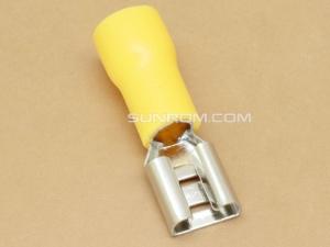 6.3mm Tab - Wire 4-6 sq.mm 24A Female Insulated Quick Disconnect Crimp Terminal