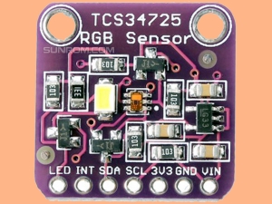TCS34725 RGB Color Sensor Module -  IR filter and White LED - Digital I2C Output