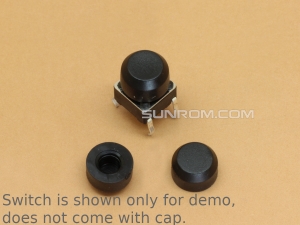 Black Soft Silicone Switch Cap