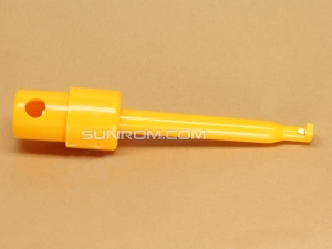 Yellow Spring Loaded Test Clip Hook Clamp Large Length 58mm