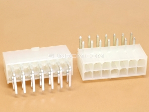 14P 2x7 Minifit 4.2mm Right Angle Female PCB Header