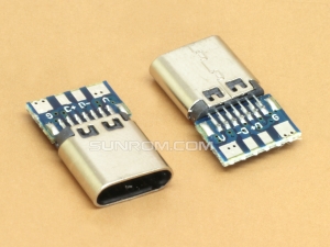 USB Type-C Female - 4 pin Breakout PCB