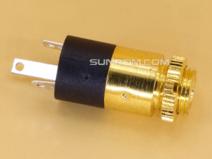Stereo Socket 3.5mm Panel Mount Gold Plated