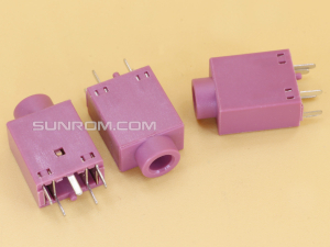 Stereo Audio Socket 5P Vertical - Pink