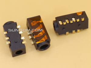 Stereo Socket 3.5mm 7P SMD Gold Plated