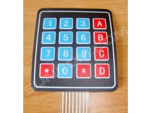 Matrix Keypad 4x4, Membrane type, Self Adhesive