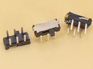 Slide Switch TH Horizontal - 6 pins - 2 circuits - 2 positions