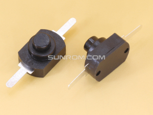 Switch On Off Push 30V 1A Black Feet Inline