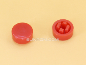 Red Cap R8 Square Stem 2.4mm for Switches 6x6x7.3mm