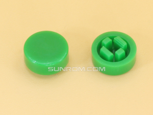 Green Cap R8 Square Stem 2.4mm for Switches 6x6x7.3mm